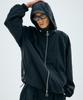 Piari Contrast Slit Nylon Windbreaker (Black)