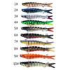 Multi-Section Fish Fishing Gear Lure Bait 10 Color Submerged Tossing Bait Lure Hard Bait