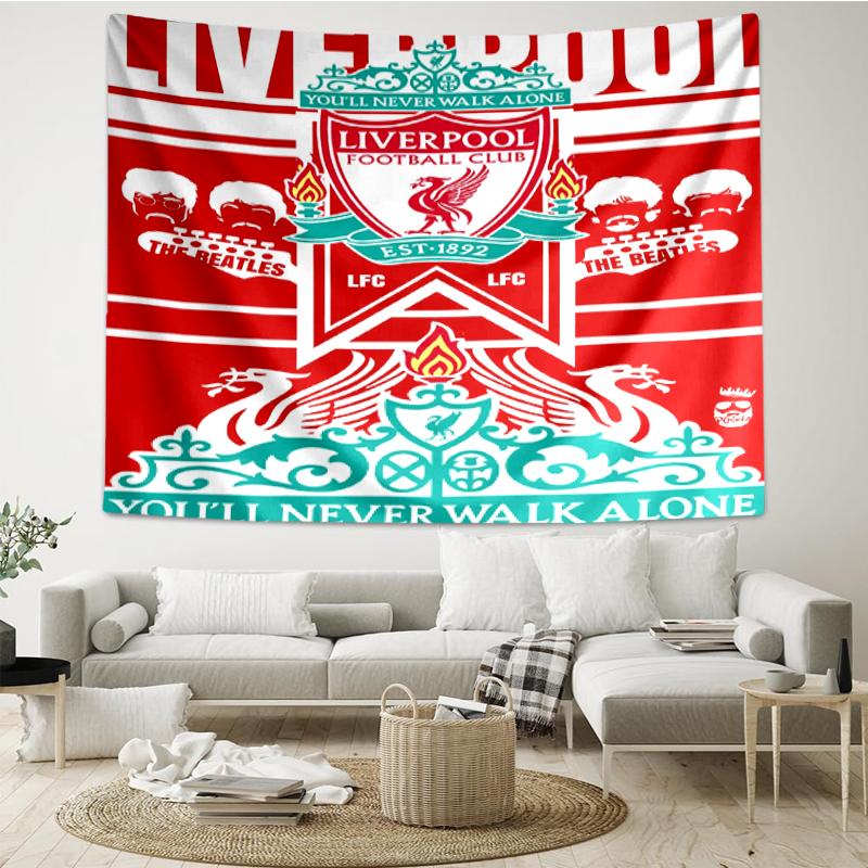 Liverpool Football Club Print Wandkleed, Achtergrond, Eenvoudige Installatie, Ideaal voor Slaapkamer, Kantoor & Woonkamer, met Esthetische Wanddecoratie.