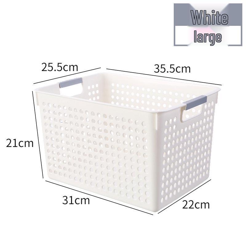 Kitchen Tall Cabinet with Pull-Out Grid Storage Basket for Seasoning and Grains