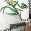 Plants Flowers Leaves Wallflowers Tulle Curtain Voile Transparent Tulle for Bedroom Living Room Kitchen Sheer Window Curtains