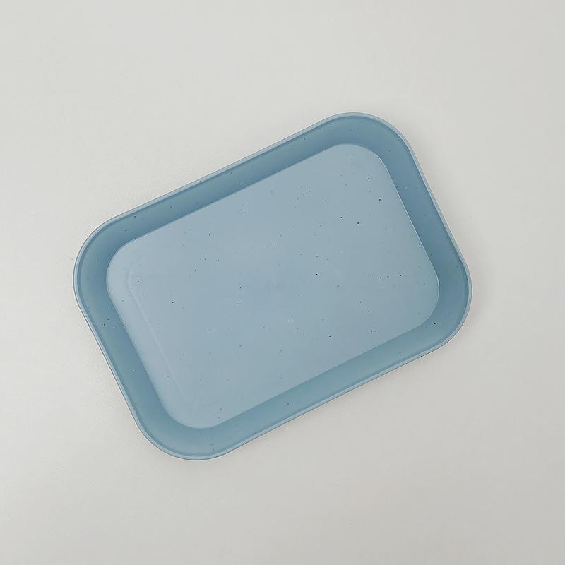 

1/2Pcs Wheat Straw Storage Trays Sundry Food Snack Plate Storage Organizer Coffee And Tea Tableware Trays Decor Itemative Dishes