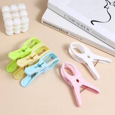5Pcs Plastic Quilt Pegs Beach Towel Clips Laundry Clothes Pegs Clamps Home Hanging Clip Clothespins Bathroom Organization
