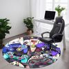 1PC Gaming Controllers Office Round Area Rug, Indoor Mat Suitable ForOffice, Under Office Chairs Bedroom Living Room Home Decor, Room Deco, D131