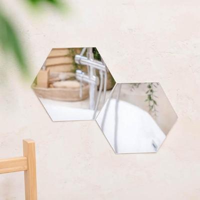 Miroir acrylique sans cadre (Hexagonal/Montage mural)
