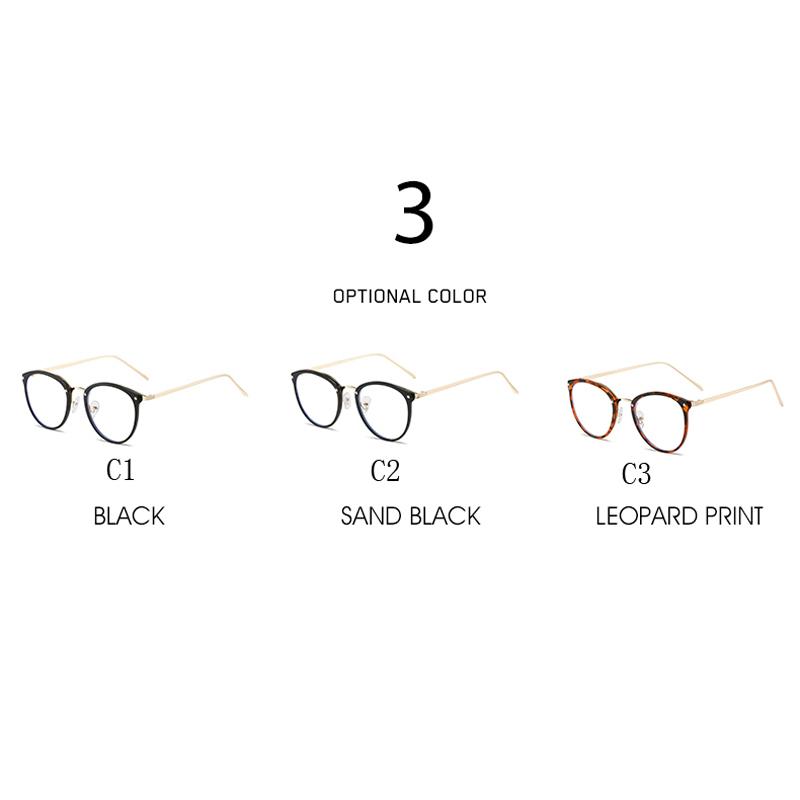 Anti-blue Light Glasses Round Metal Eyewear Women Men High Quality Eyeglasses Blue Light Blocking Man Lady Computer Eyeglasses