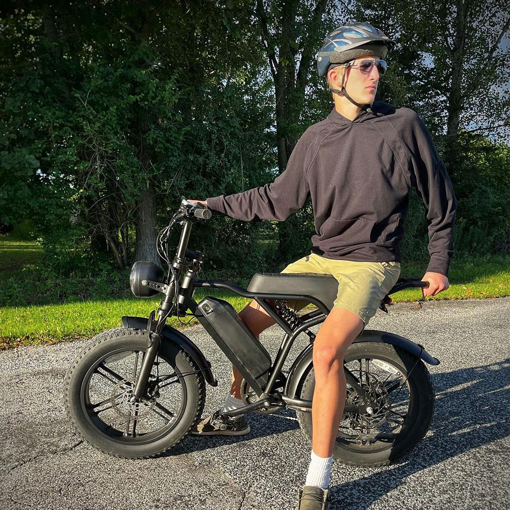 20 Inch Electric Mountain Bike 250W Fat Tire E Bike Adults Off Road Dirt Ebike Pedal Assist 48V EU Warehouse Electric Bicycle