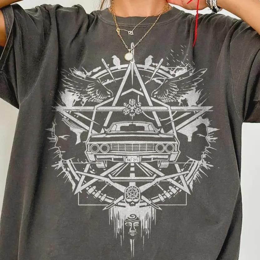 Supernatural Logo Tshirt Dean Winchester Tshirt Sam Winchester Tshirt Winchester Brothers Tshirt Sam and Dean Tshirt