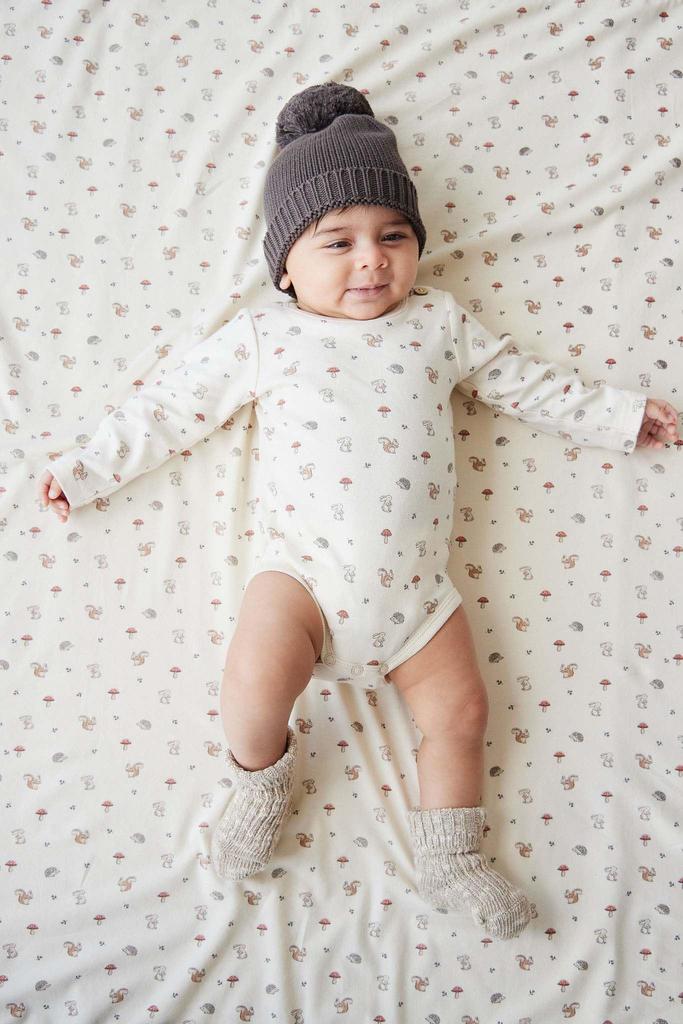 Jamie Kay OC Long Sleeve Woodland OWHT 90 Bodysuit, Friends, JBCO245553, Baby,