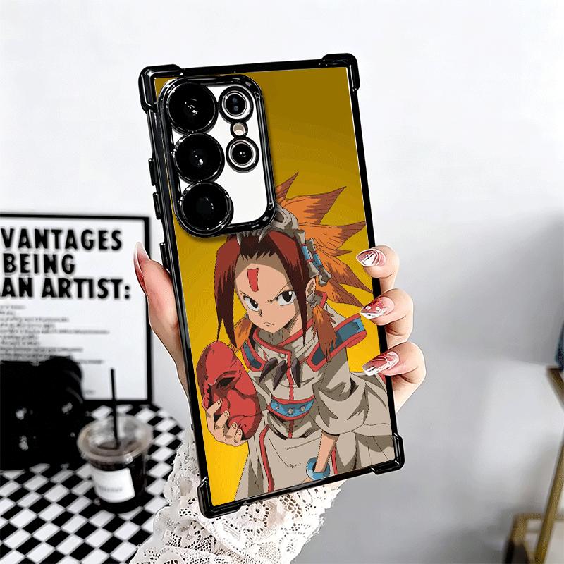 Anime Shaman King Plating Phone Case For Samsung Galaxy S24 S25 FE S26 Edge S23 Ultra S22 S21 Plus S20 Anti-Fall Airabag Cover