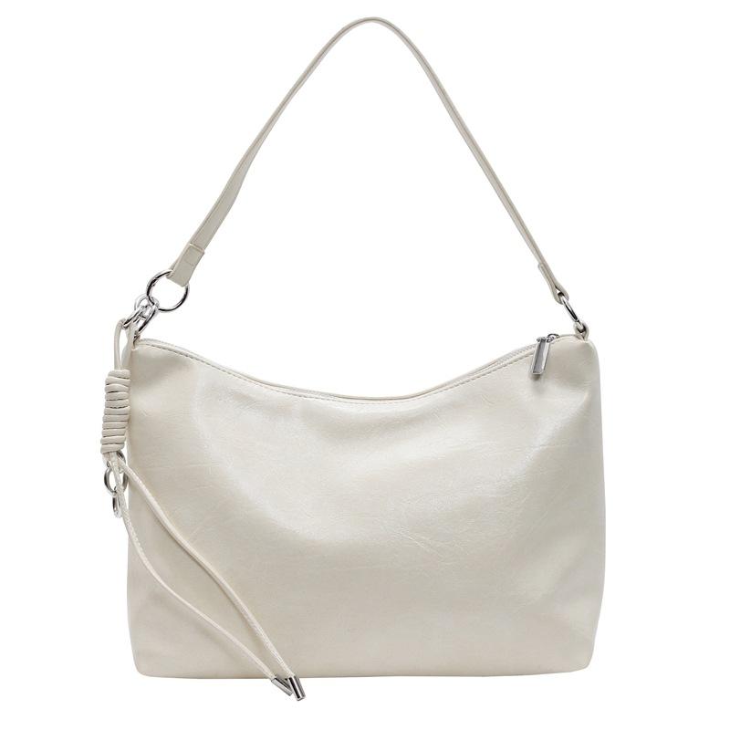 Trendy fashion texture solid color armpit bag women's new spring and summer shoulder bag casual simple messenger bag