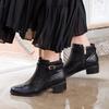 Himiko Rain 230 Water-Resistant Belt-Design Boots/634401/Black