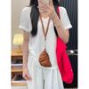 Summer V-neck White Moonlight Wear with Front Shoulder Short Sleeves for Women's Summer Skin-friendly and Breathable Bamboo Cotton Top White T-shirt