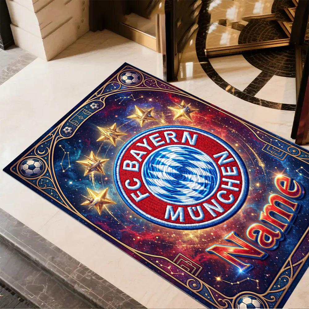 Bayern Munich Galaxy Artwork Carpet Suitable for Playrooms Game Room Dormitory Balcony Antislip Carpet Anime Office Decor