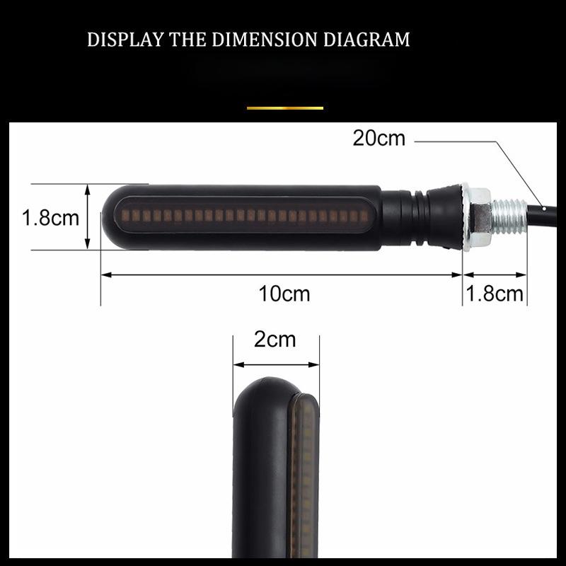 LED Motorcycle Turn Signals for 600 Msx125 Piloto Trasero Moto Vespa Px Triumph Street Triple Honda Goldwing Gsr 600 Ybr 125