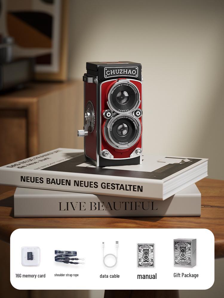Retro Hand-Cranked Digital Camcorder for Students: Scientific & Gift-Ready Camera in Stock