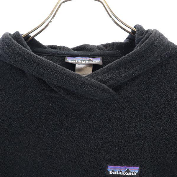 Patagonia Outdoor Fleece Long Sleeve Parker XS Black Pullover Men's Used