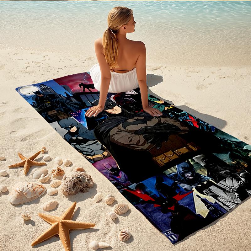 1Pc Dark Knight'S Evolution Beach Towel, Quick Dry, Multi-Use for Beach Pool Gym Yoga Home Travel, Christmas, Halloween, Xmas Gift M929287