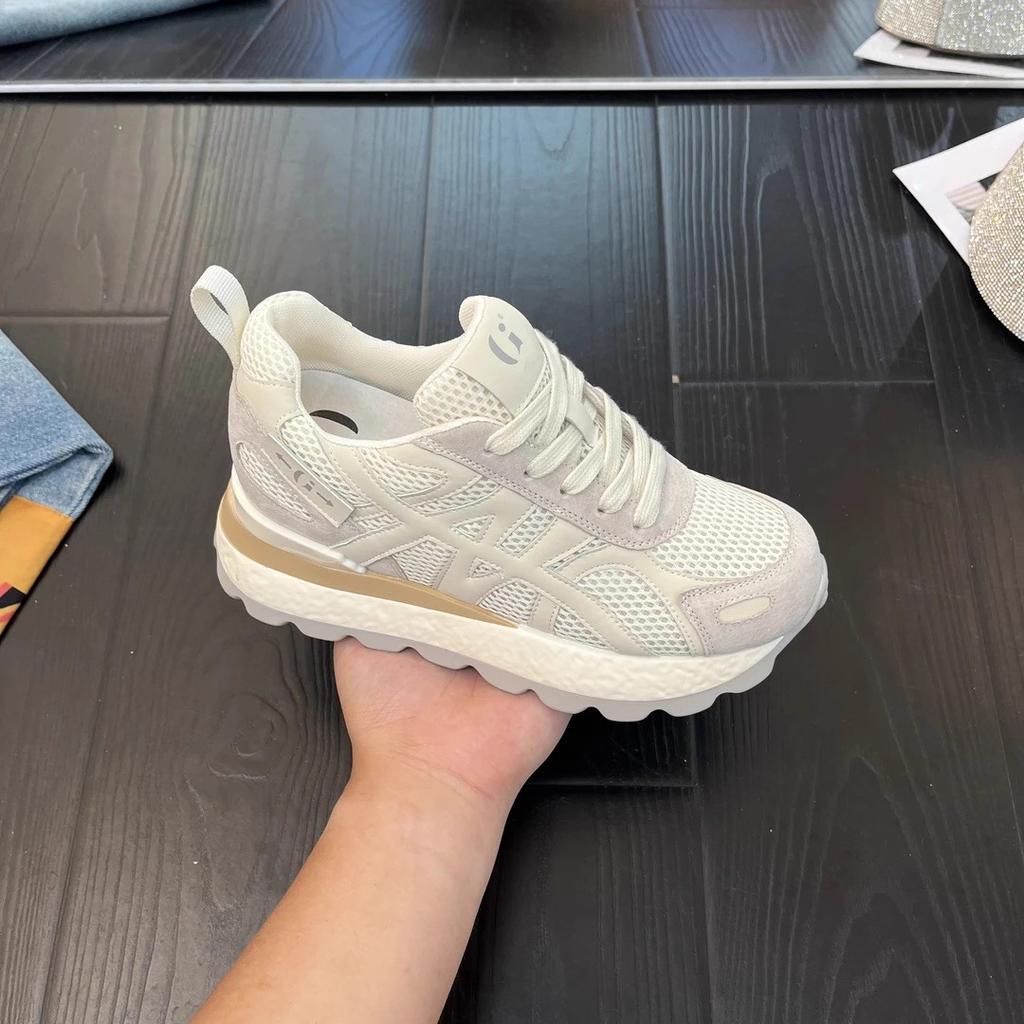 Inner Height Increase Cm German Training Shoes Women's Spring and Summer Thick-soled Versatile Mesh Forrest Gump Shoes Casual Sports Shoes Women's