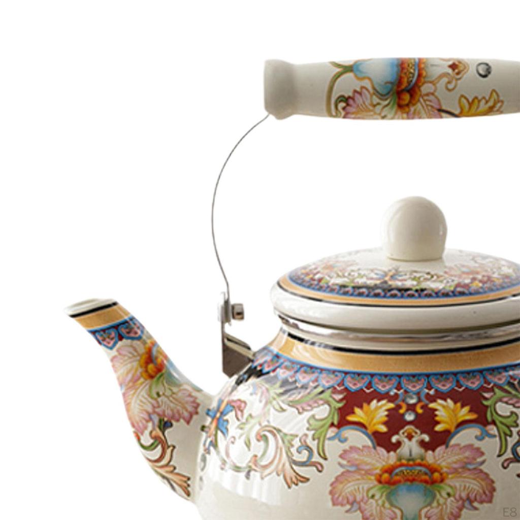Eleganter Emaille-Teekessel, 5 l, für den Heim- und Bürogebrauch