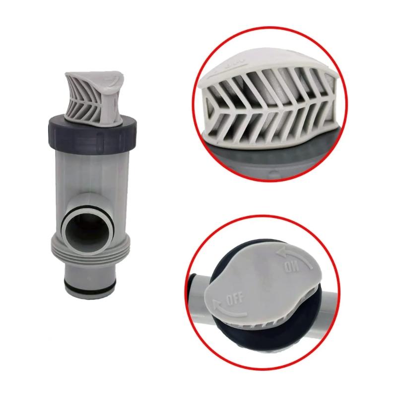 Heavy Duty Pool Valves Assembly and Hose Conversion Set Plastic Texture Suitable for Ground Pools Easy Installation
