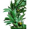 14 Inch Artificial Olive Wreath - Handcrafted Garland Branch Ornaments, Faux Front Door Hanging With Green Leaves and Fruit - Great for Wedding,