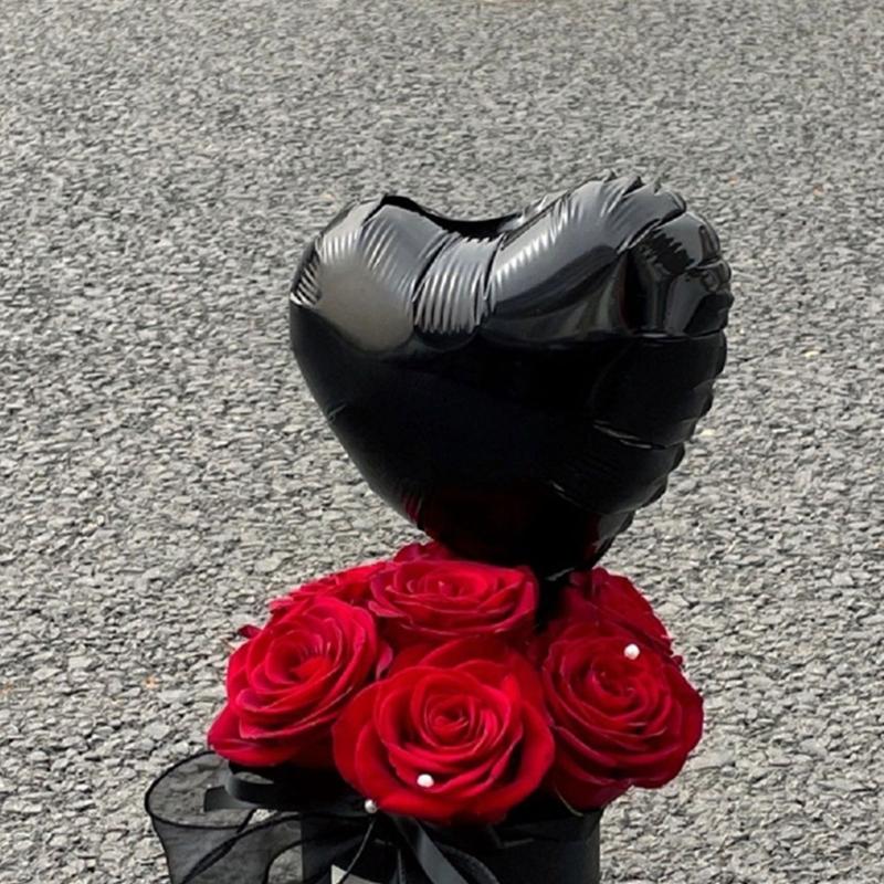Round Flower Bucket For Home Decoration And Gift Packaging Creative Floral Arrangement Decorative Jar Holiday Gift