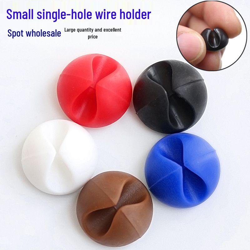Silicone Cable Organizer Clip for Single Hole Desktop – Small Size Wire Management