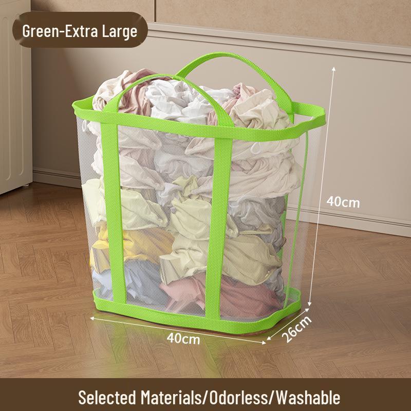 Wall-Mounted Foldable Laundry Basket: Large Capacity Bathroom Clothes Organizer