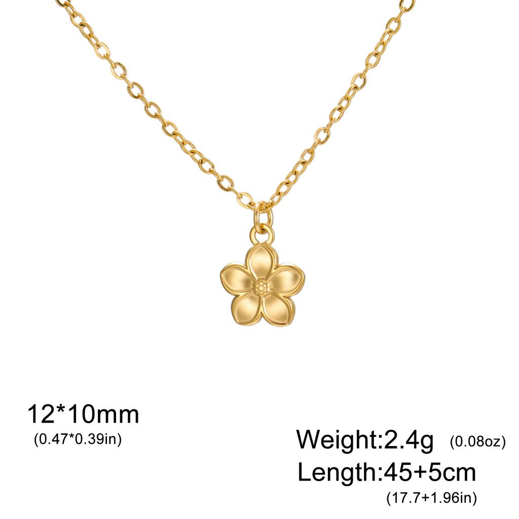 Daisy Sunflower Pendant Necklace Floral Jewelry Gift For Women And Girls