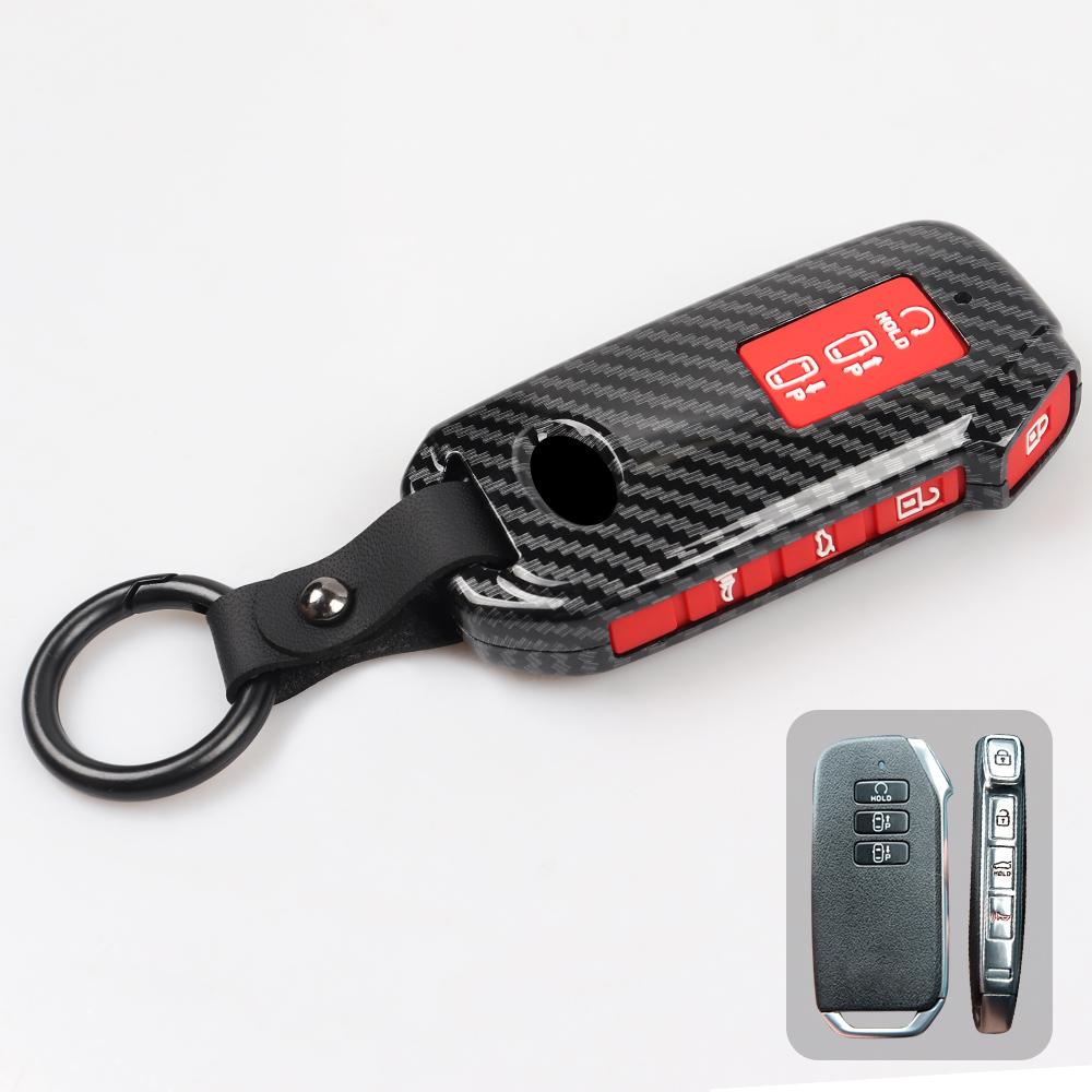 ABS Car Key Case Cover For Kia K5 DLS GT Sorento 4 Carnival Sedona MPV   2022 Remote Fob Shell Accessories Car