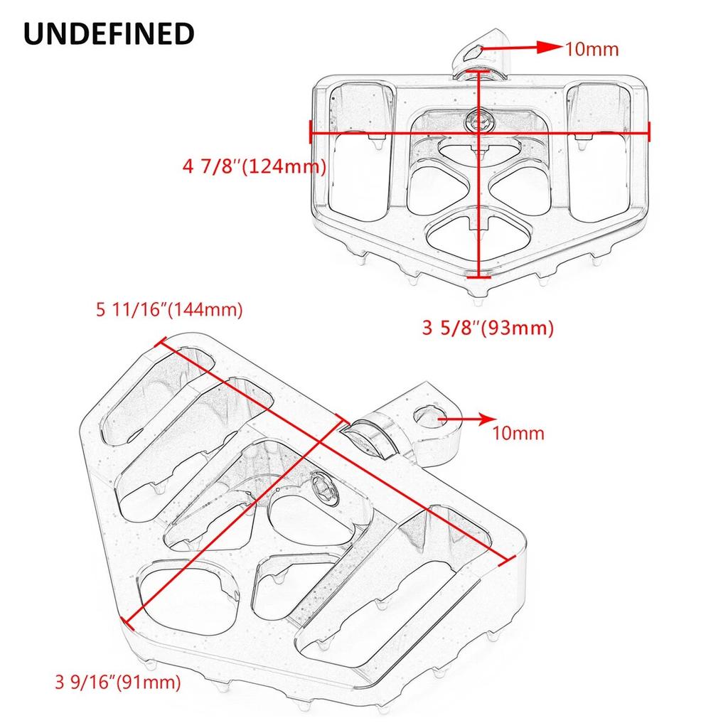 MX Foot Pegs Mini Offroad Floorboards Non-Slip Pedals Bobber Chopper Style For Harley Touring Sportster 883 Dyna FXDF Softail