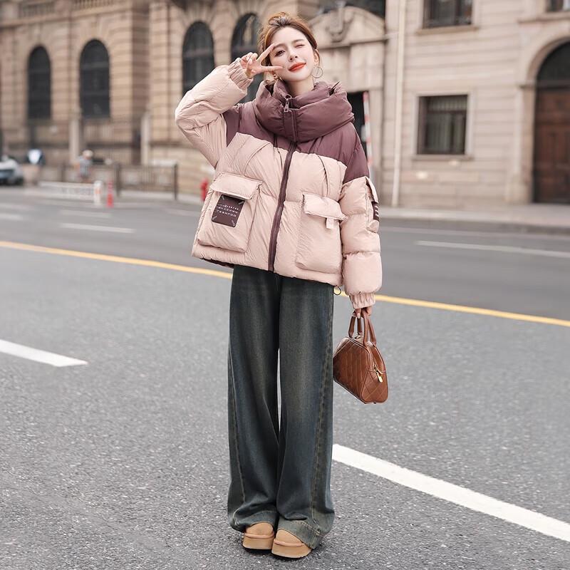 

Женский пуховик Siboshe с капюшоном, 90% пух белой утки L