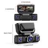 1080P HD Dashcam with 360° All-around Coverage, Featuring Four Built-in Cameras Front and Rear. Equipped with Infrared Night Vis