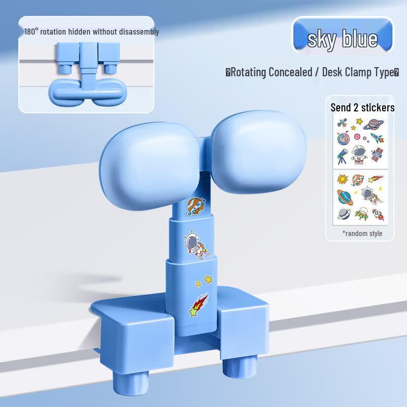 Student Desktop Posture Corrector with 180° Flip синий