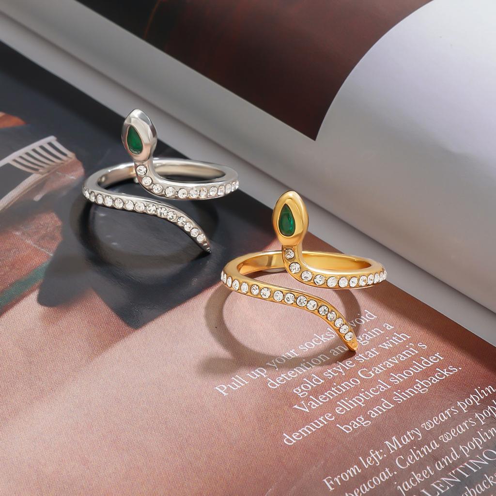 European and American snake ring titanium steel non-fading ring stainless steel rings