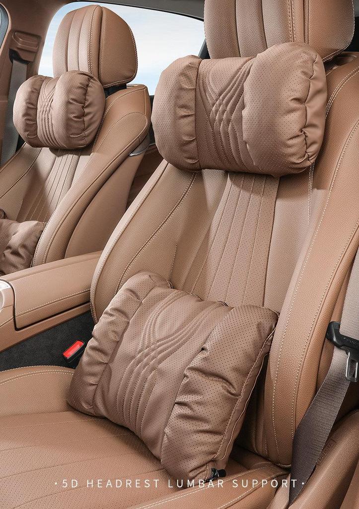 Universal Car Headrest & Lumbar Support Cushion Set for Maybach - All-Season Neck Protection