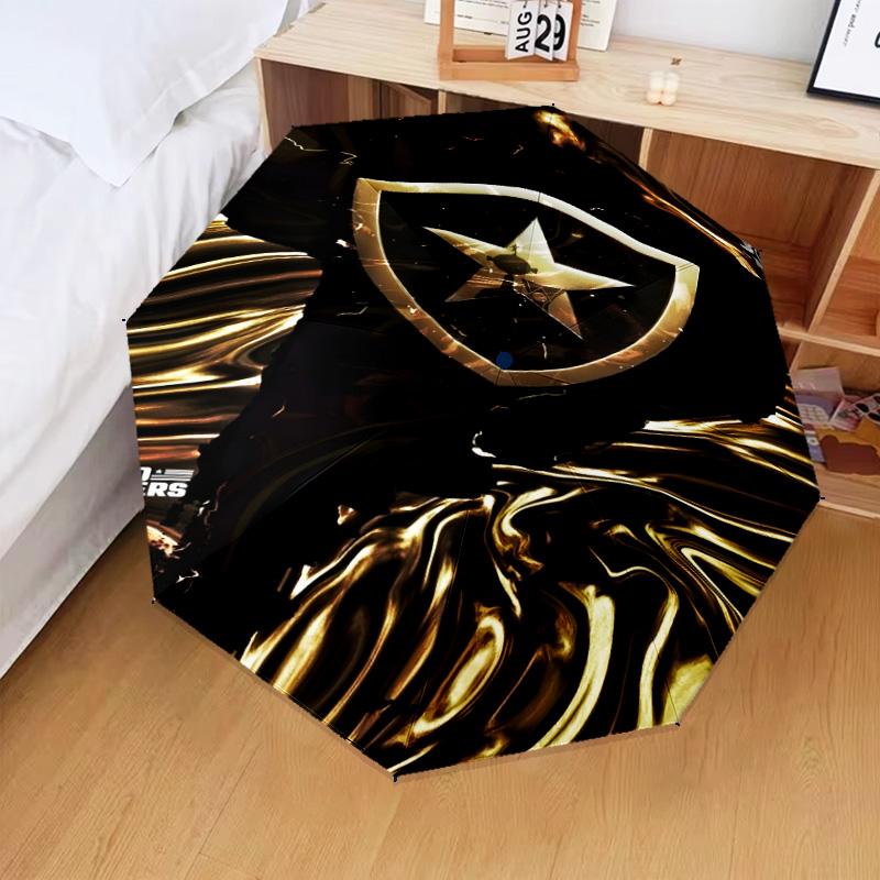 1PC Botafogo de Futebol e Regatas Printed Umbrella Folding umbrella, automatic umbrella 8-Frame for Travel, camping Fan gifts Christmas Gifts