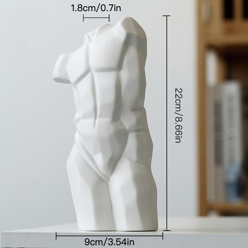 Kreative Körper Kunst Vase Keramik Hydrokultur Vase Blume Anordnung Wohnkultur Desktop Ornamente Garten Dekoration