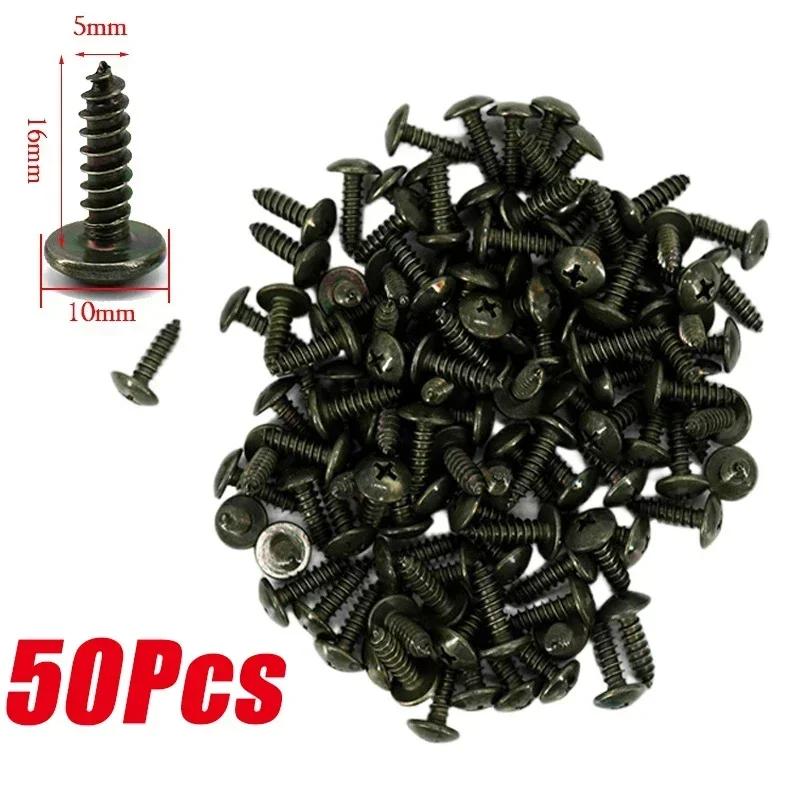Mixed Metal Self Tapping Screws Fastener U Shaped Clips Car Motorcycle Anti-rust Screw RetainerClip for Scooter ATV Moped E-bike