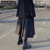 WTEMPO Harajuku Punk Stil Röcke Frauen Hohe Taille Schnalle Unregelmäßigen Gothic Rock Schwarz Hip Hop Streetwear Frei Einstellbar
