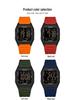 Sanda Waterproof Sports Alarm Watch - Multifunctional Square Electronic Timepiece for Students & Parties