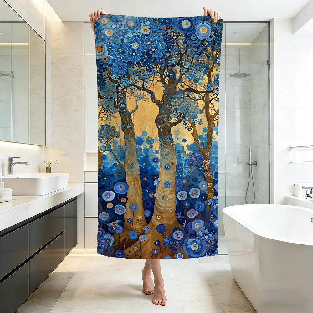 Artistic K-Klimt StyleS Towel Five-Star Hotel Quality Eco-Friendly Ultra Soft Thick Towels & Beach Towels