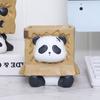 Sitting Panda Shaped Planter Vase Moulds Cements Mould Silicone Material for Hand-Making Succulent Plant Flowerpot Vase