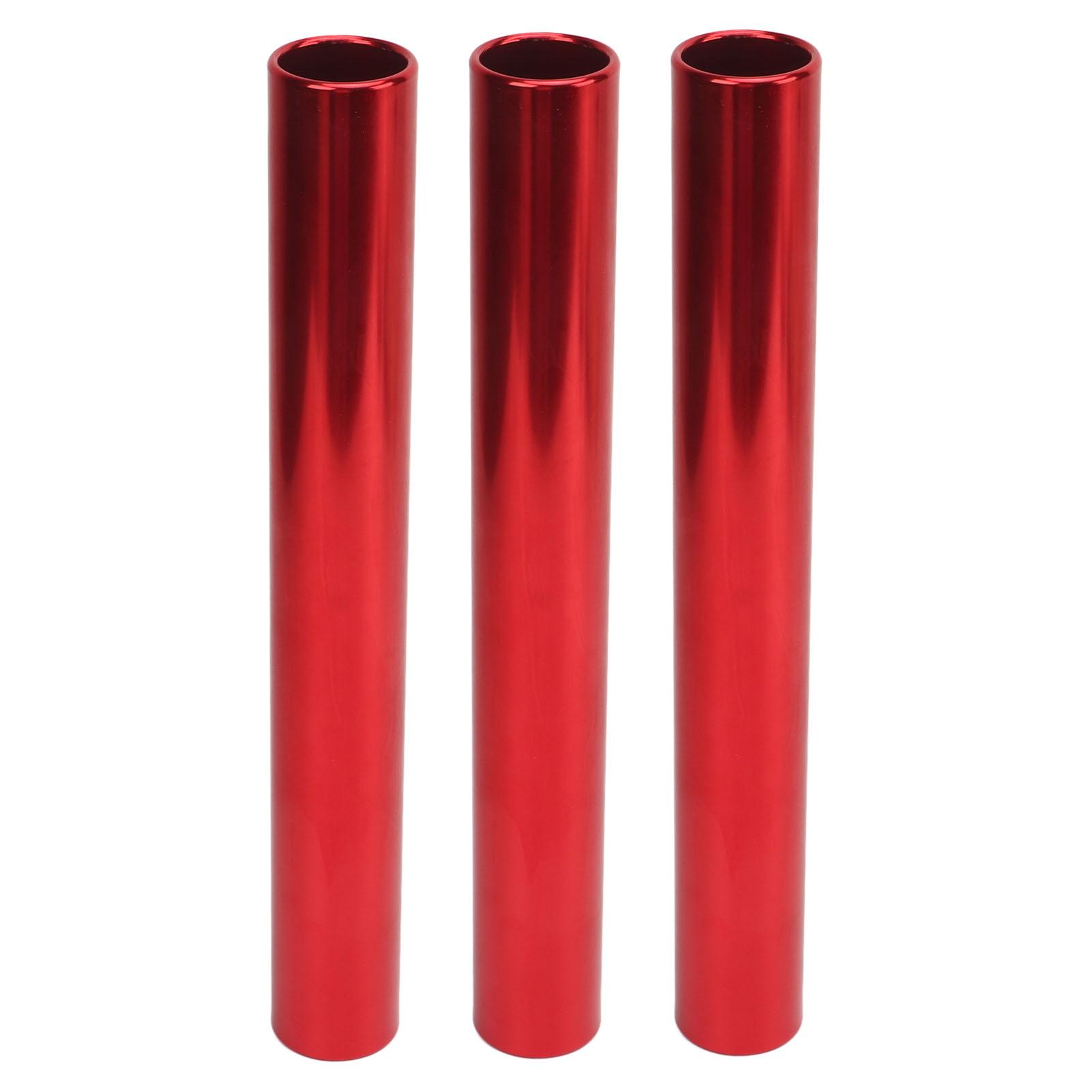 

3Pcs Aluminum Alloy Track Field Relay Batons Track Batons Race Equipments for Running Race Team for Outdoor Running красный