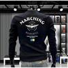 2025 Men's Autumn Fleece-Lined Hoodie – Trendy Round Neck, Long Sleeve Winter Top