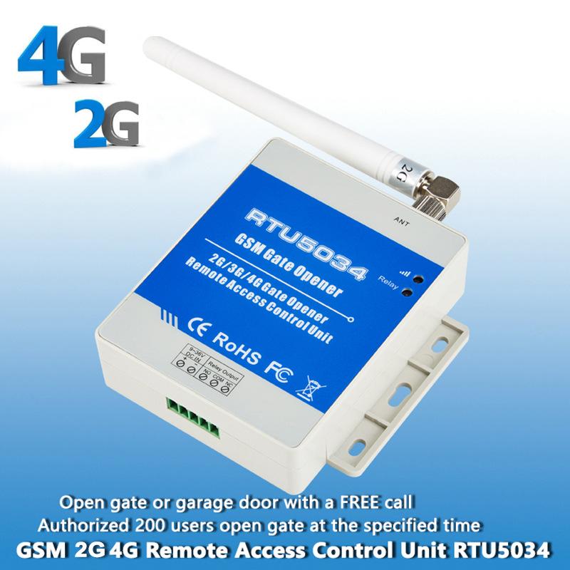 RTU5034 2G/4G GSM Remote Door & Switch Controller with 1 Relay Output