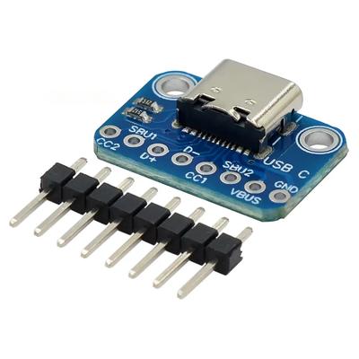 USB TYP-C Konvertierungsplatine 2,54MM CC1 CC2 5,1K Pull-Down-Widerstand Verbindung