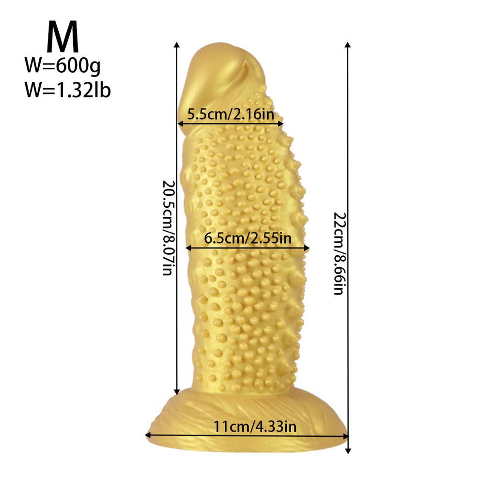 Dildo Réaliste en Silicone Dents de Loup - Pénis Artificiel Texturé Doux pour Femmes, Stimulation du Point G Jouet Sexuel Adulte pour Couples
