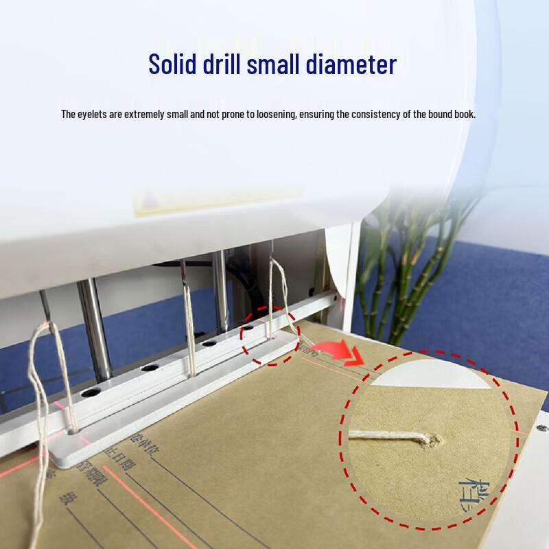 Zhongchuang En CN-M200 Semi-Automatic Financial Archiving Binding Machine CN plug (adapter included)